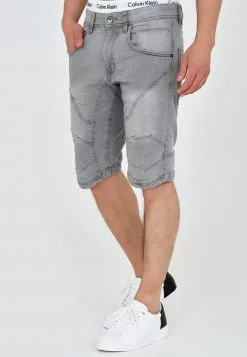 INDICODE JEANS LEON - Short En Jean - Lt Grey -INDICODE JEANS Boutique 6d56ba8056c747f0909f0f50452d0a33