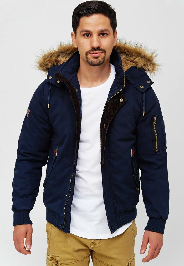 INDICODE JEANS Veste D'hiver - Navy 1 INDICODE JEANS Veste D'hiver - Navy