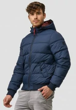 INDICODE JEANS ADRIAN - Veste D'hiver - Navy -INDICODE JEANS Boutique 6e09525aa5e54a7a8758bf6152d419aa