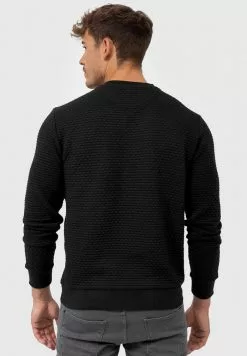 INDICODE JEANS DASH - Sweatshirt - Black -INDICODE JEANS Boutique 6ec91311eed14422aa08ccfa7040df58