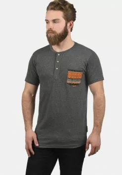 INDICODE JEANS IDART - T-shirt Imprimé - Grey Mix