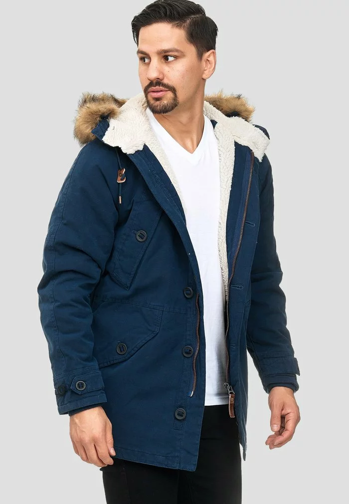 INDICODE JEANS Veste D'hiver - Navy 1 INDICODE JEANS Veste D'hiver - Navy