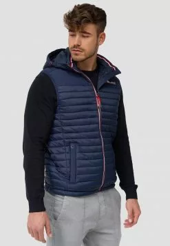 INDICODE JEANS Veste Sans Manches - Navy