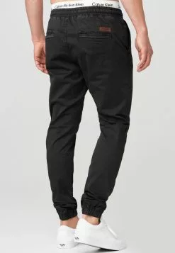 INDICODE JEANS FIELDS - Pantalon Classique - Black -INDICODE JEANS Boutique 6f38c63d306045baa717a1ea7713bdee