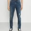 INDICODE JEANS MORALES - Jean Slim - Rub Bleach