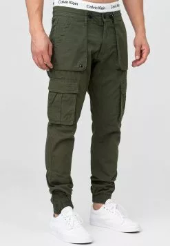 INDICODE JEANS Pantalon Cargo - Army -INDICODE JEANS Boutique 70392aa0eab8488f83c5c2cf7bcd06eb
