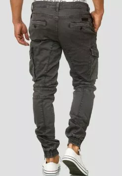 INDICODE JEANS ALEX - Pantalon Cargo - Dark Grey -INDICODE JEANS Boutique 70da372e4ea64a8aa73b97b0c601230e
