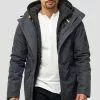 INDICODE JEANS Veste D'hiver - Dark Grey