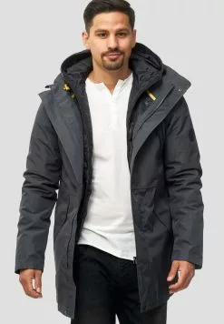INDICODE JEANS Veste D'hiver - Dark Grey