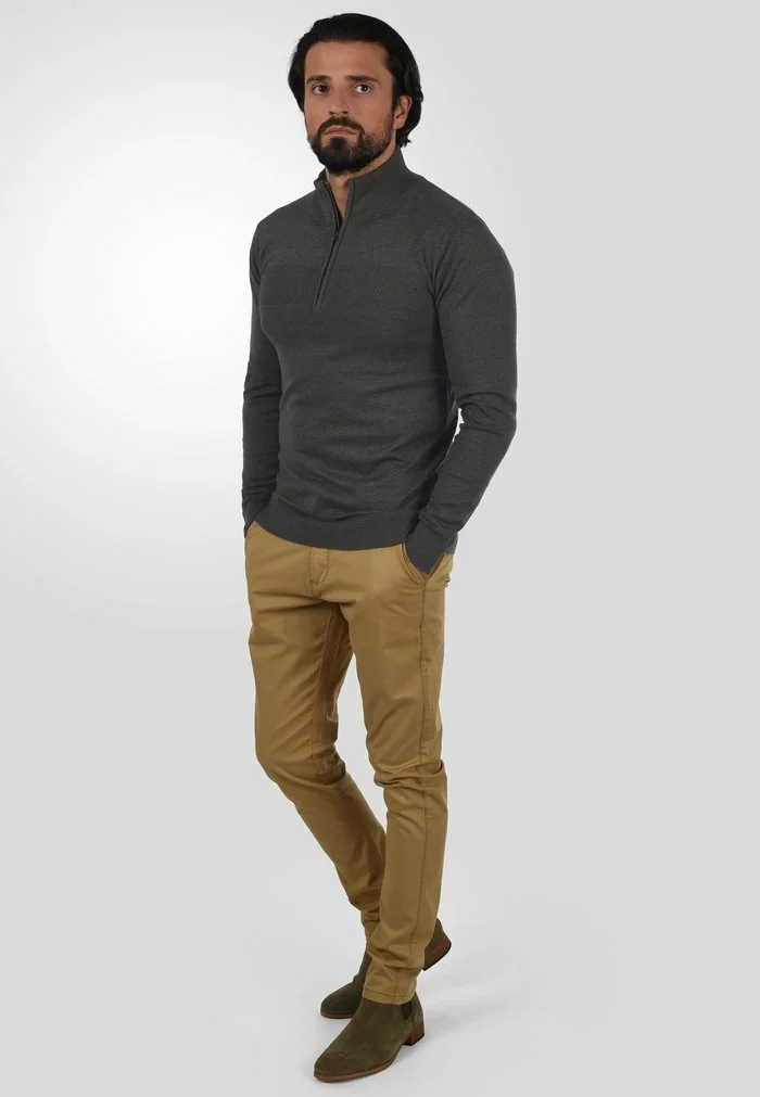 INDICODE JEANS IDERNO - Pullover - Charcoal Mix 2 INDICODE JEANS IDERNO - Pullover - Charcoal Mix – Image 2