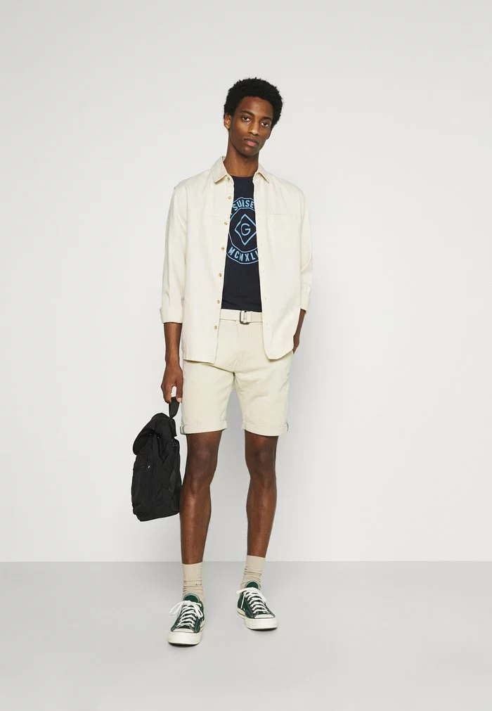 INDICODE JEANS KAISER CHINO EXCLUSIV - Short - Fog 2 INDICODE JEANS KAISER CHINO EXCLUSIV - Short - Fog – Image 2