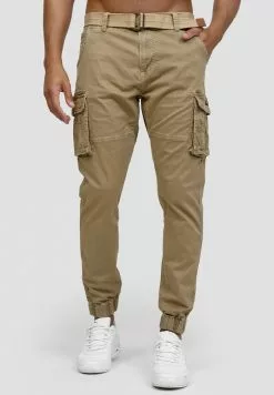 INDICODE JEANS Pantalon Cargo - Cornstalk
