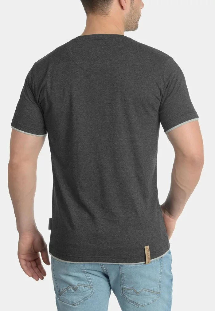 INDICODE JEANS IDTONY - T-shirt Basique - Charcoal 2 INDICODE JEANS IDTONY - T-shirt Basique - Charcoal – Image 2
