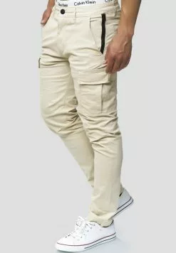 INDICODE JEANS Pantalon Cargo - Beige -INDICODE JEANS Boutique 75236c324adc407c9eec00838f566d9d
