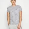 INDICODE JEANS ECKLEY - T-shirt Imprimé - Light Grey Mix