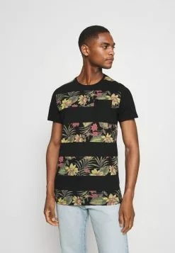 INDICODE JEANS EPSLEY - T-shirt Imprimé - Black