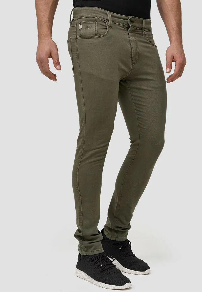 INDICODE JEANS MILOS - Jean Slim - Army 3 INDICODE JEANS MILOS - Jean Slim - Army – Image 3