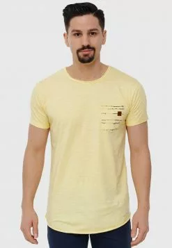 INDICODE JEANS MORAN - T-shirt Imprimé - Pale Banana