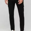 INDICODE JEANS SUPER STRETCH ECKHART - Pantalon Cargo - Black