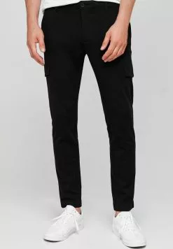 INDICODE JEANS SUPER STRETCH ECKHART - Pantalon Cargo - Black