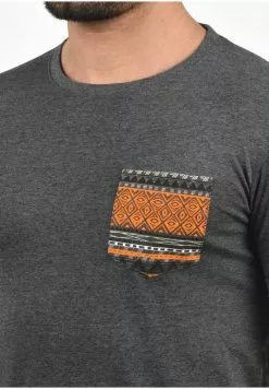 INDICODE JEANS IDPAXTON - T-shirt Imprimé - Mottled Dark Grey -INDICODE JEANS Boutique 77122e2eb91c4a22aaa7476975038ebd