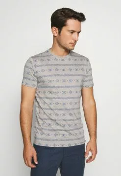 INDICODE JEANS CANNES - T-shirt Imprimé - Grey