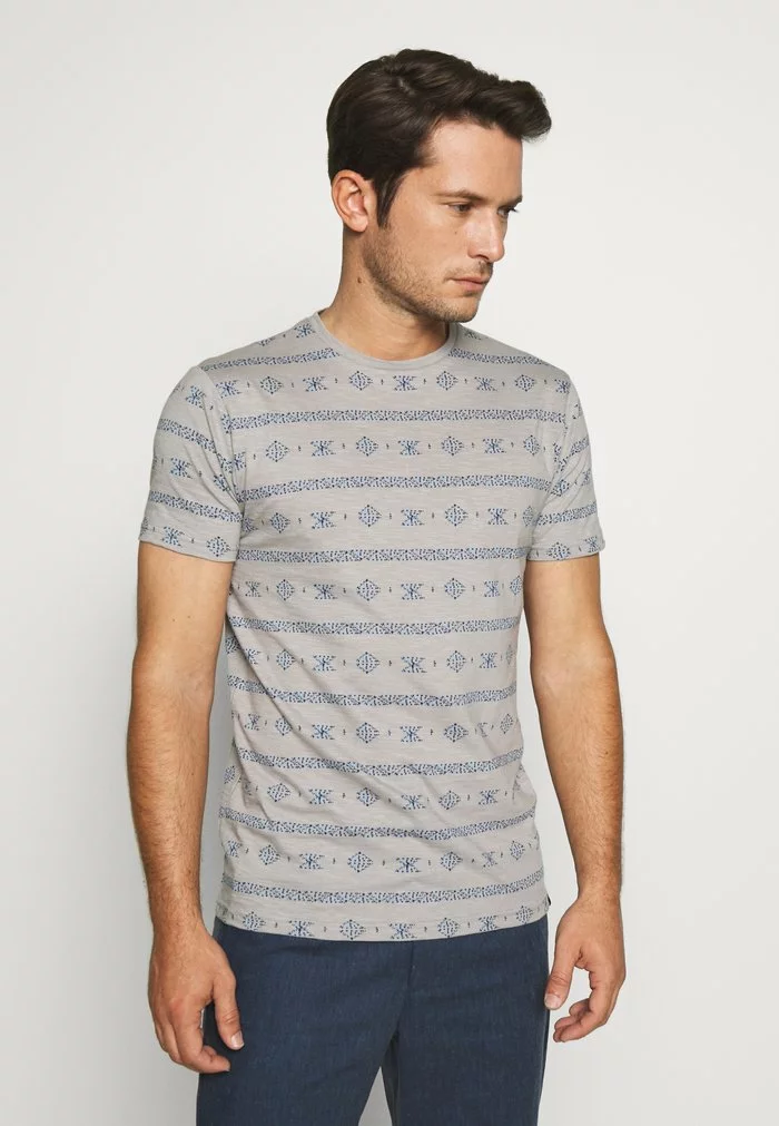 INDICODE JEANS CANNES - T-shirt Imprimé - Grey 1 INDICODE JEANS CANNES - T-shirt Imprimé - Grey