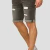 INDICODE JEANS CUBA CADEN - Short En Jean - Dark Grey