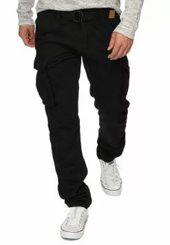 INDICODE JEANS WILLIAM - Pantalon Cargo - New Black