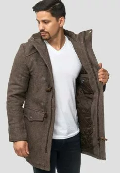 INDICODE JEANS LIAM - Veste D'hiver - Mottled Brown -INDICODE JEANS Boutique 78064704761445c2ab5047f686c83909