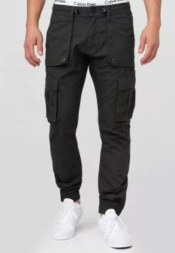 INDICODE JEANS Pantalon Cargo - Raven