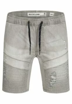 INDICODE JEANS MIT ELASTISC - Short En Jean - Light Grey -INDICODE JEANS Boutique 78b94adcd5e24765aafa92d3aeba421e