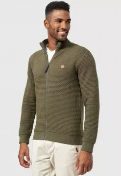 INDICODE JEANS BERMIE - Sweat à Capuche Zippé - Army -INDICODE JEANS Boutique 78e0e661f7154148af894319e2c44bbc