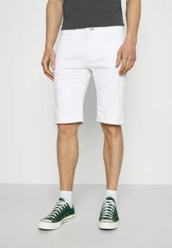 INDICODE JEANS COMMERCIAL KEN HOLES - Short En Jean - Offwhite