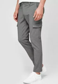 INDICODE JEANS SUPER STRETCH ECKHART - Pantalon Cargo - Grey Mix -INDICODE JEANS Boutique 7a08d0e97ed04b75ac61f3ab9ad46f69