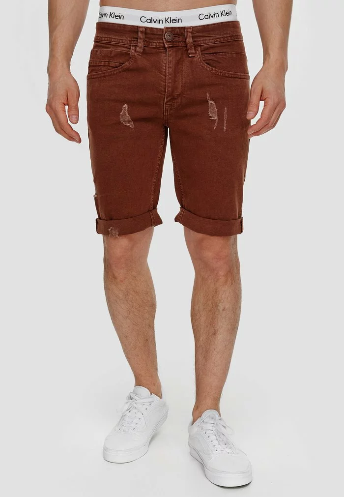 INDICODE JEANS Short En Jean - Rootbeer 1 INDICODE JEANS Short En Jean - Rootbeer