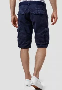 INDICODE JEANS MONROE - Short - Navy -INDICODE JEANS Boutique 7b33660fc6564e3286afb06aabe90779