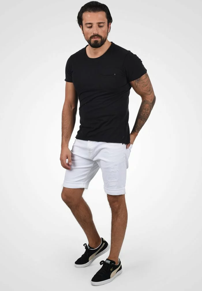 INDICODE JEANS IDHALLOW - Short En Jean - Off-white 2 INDICODE JEANS IDHALLOW - Short En Jean - Off-white – Image 2