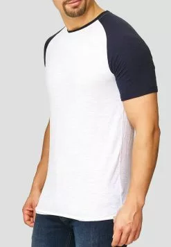 INDICODE JEANS WILBUR - T-shirt Imprimé - White/navy -INDICODE JEANS Boutique 7c18967f4a1f4fe6bbbc3e1d77cd1edb