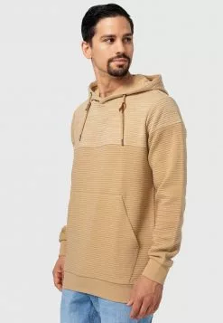 INDICODE JEANS SAUNDERS - Sweat à Capuche - Cornstalk -INDICODE JEANS Boutique 7c483af14aa548d5818b91c12e406059