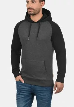 INDICODE JEANS IDELLIOT - Sweat à Capuche - Charcoal/black