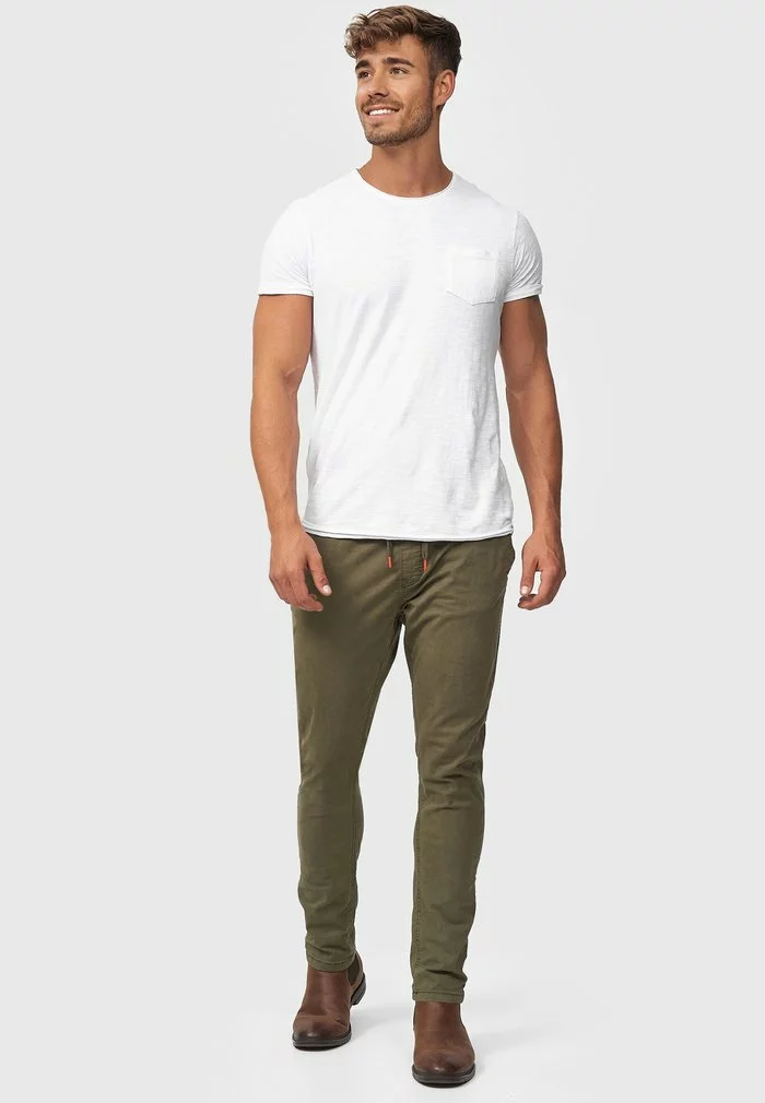 INDICODE JEANS OSBORNE - Pantalon Classique - Army 2 INDICODE JEANS OSBORNE - Pantalon Classique - Army – Image 2