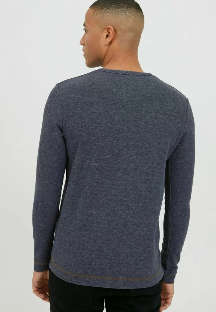 INDICODE JEANS IDAMBROSIUS - T-shirt à Manches Longues - Navy Mix 3 INDICODE JEANS IDAMBROSIUS - T-shirt à Manches Longues - Navy Mix – Image 3