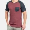 INDICODE JEANS IDGRESHAM - T-shirt Imprimé - Dark Red