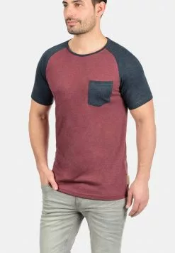 INDICODE JEANS IDGRESHAM - T-shirt Imprimé - Dark Red