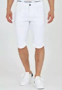 INDICODE JEANS LEON - Short En Jean - Offwhite