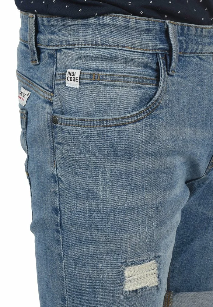 INDICODE JEANS IDHALLOW - Short En Jean - Blue Wash 5 INDICODE JEANS IDHALLOW - Short En Jean - Blue Wash – Image 5
