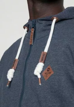 INDICODE JEANS QUINBY - Sweat à Capuche Zippé - Navy Mix -INDICODE JEANS Boutique 7f41d1e3cfc247beb49a50d3ce44a011