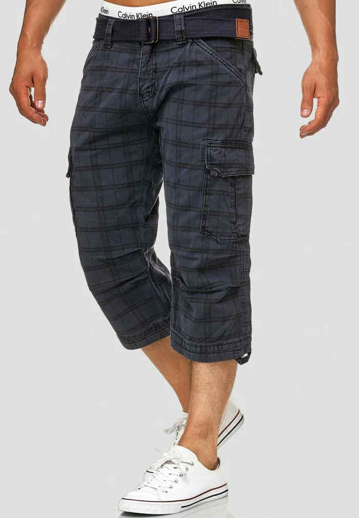 INDICODE JEANS MIT GÜRTEL NICOLAS - Short - Navy 4 INDICODE JEANS MIT GÜRTEL NICOLAS - Short - Navy – Image 4