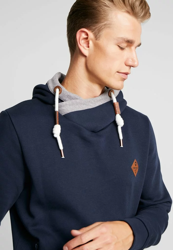 INDICODE JEANS BATCHELOR - Sweat à Capuche - Navy 4 INDICODE JEANS BATCHELOR - Sweat à Capuche - Navy – Image 4